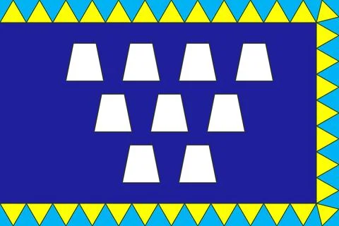 Flag of Drohobych Stock Illustration