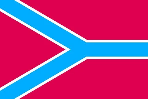 Flag of Druzhkivka Illustrazione stock