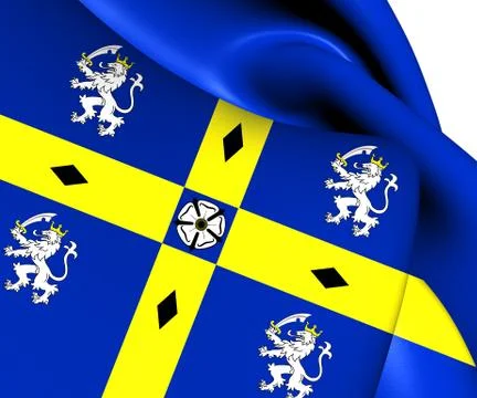 Flag of durham Stock Illustration