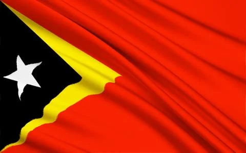 Flag of East Timor Stock Illustration
