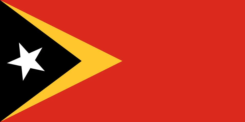 Flag of East Timor Stock Illustration