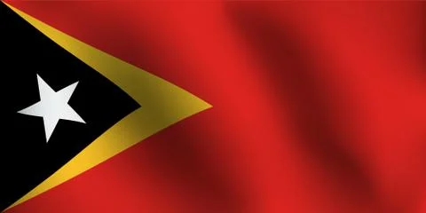 Flag of East Timor - Vector Illustration Stock Illustration