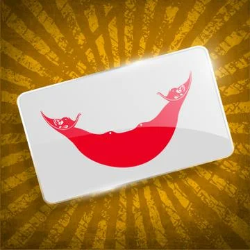 Flag of Easter Rapa Nui, CHILE with old texture. Vector Illustrazione stock