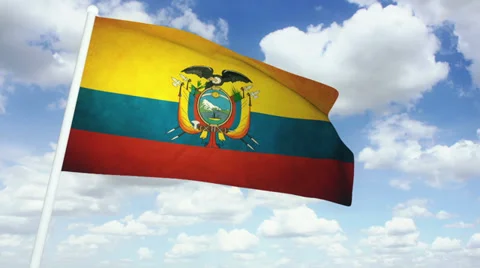 Flag Ecuador 02 Stock Footage 29122238