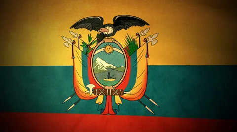 Flag Ecuador 04 Stock Footage 29150128