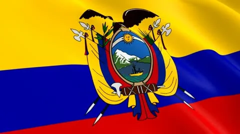 Flag of ecuador Video stock 10897823