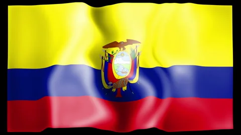 Flag of Ecuador Stock Footage 46616337