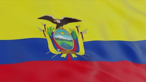 Flag of Ecuador Stock Footage 97111083