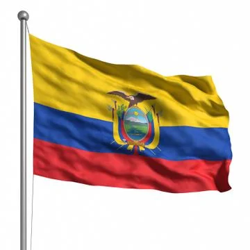 Flag of ecuador Stock Illustration