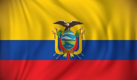 Flag of Ecuador Stock Illustration