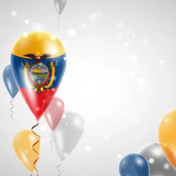 Flag of Ecuador Stock Illustration