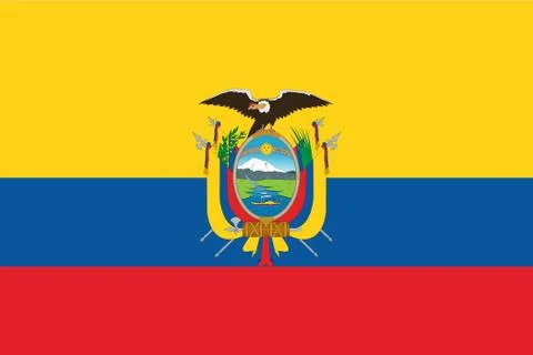 Flag of Ecuador Stock-Illustration