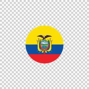 Flag ecuador llipse circle button country fifa world cup 2026 스톡 일러스트
