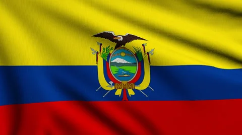 Flag of Ecuador looping Stock Footage 33805980