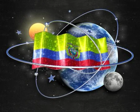 Flag Ecuador quality designer flag イラスト素材