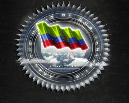 Flag Ecuador quality designer flag Stock Illustration