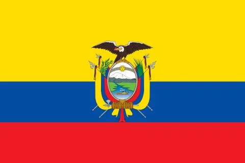 Flag of Ecuador. Vector illustration Stock-Illustration