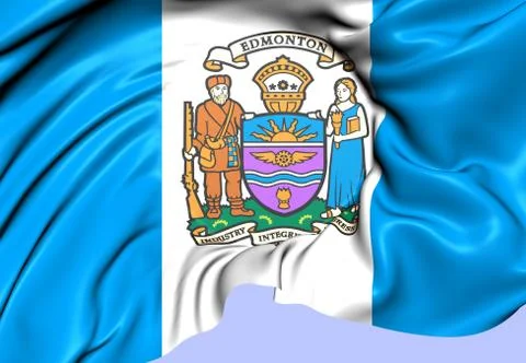 Flag of edmonton Stock Illustration