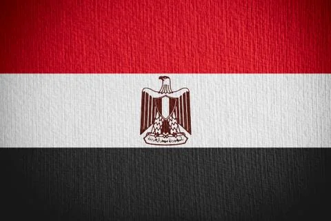 Flag of Egipt Illustrazione stock