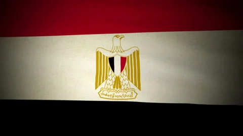 Flag Egypt 04 Stock Footage 27356365
