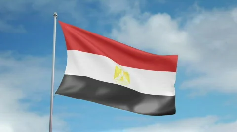 Flag of Egypt  動画素材 435777