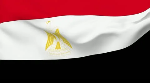 Flag of Egypt Stock Footage 10855003