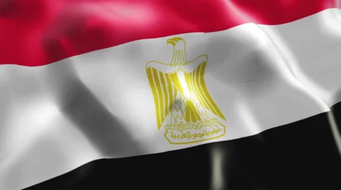 Flag of Egypt Video stock 47071778