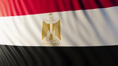 Flag of Egypt Stock Footage 295272429