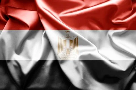 Flag of egypt Stock Illustration