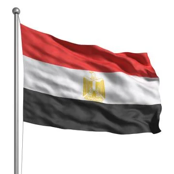 Flag of egypt Illustrazione stock