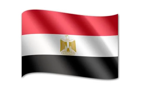 Flag of egypt Stock Illustration