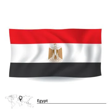 Flag of Egypt Stock Illustration