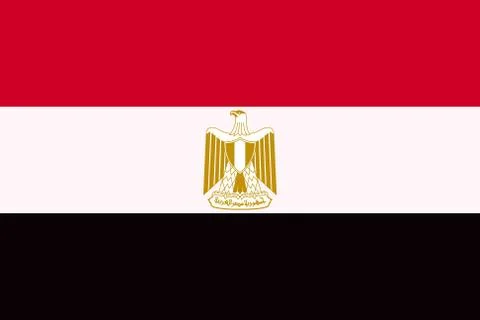 Flag of Egypt Stock Illustration