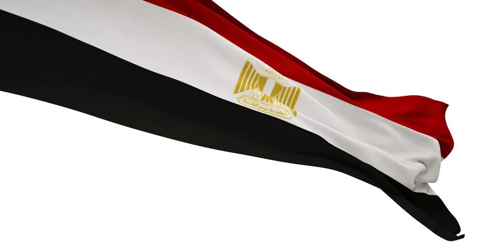 Flag of Egypt Ilustração Stock