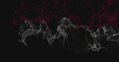 Flag Egypt  turns into smoke. State weakening concept, alpha channel. Stock Footage 172502892
