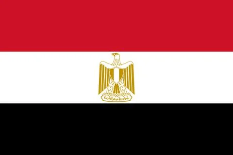 Flag of Egypt. Vector illustration Stock-Illustration