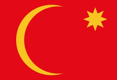 Flag of the Emirate of Ha'il Illustrazione stock