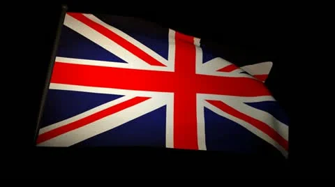 Flag England 01 Stock Footage 12247336