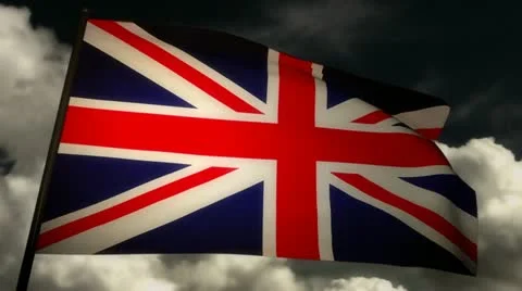 Flag England 02 Stock Footage 12247479