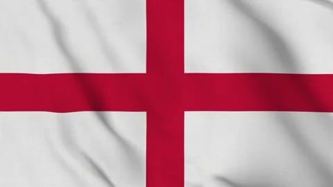 Flag of England – 4K Seamless Loop of the Historic English Banner Stock Footage 310794020