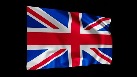 The flag of England animation Stock Footage 147257890