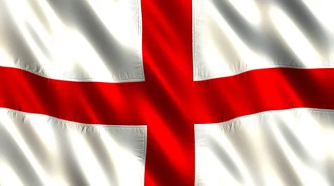 Flag of England Stock Footage 2555783