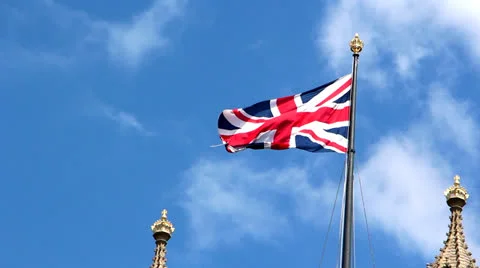 Flag of England Stock Footage 25351289