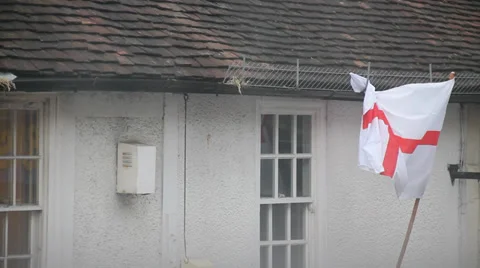 Flag of England Stock Footage 37269446