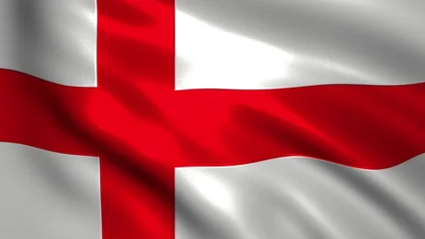 Flag of England Stock Footage 95808425