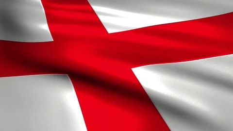 Flag of England Stock Footage 95819684