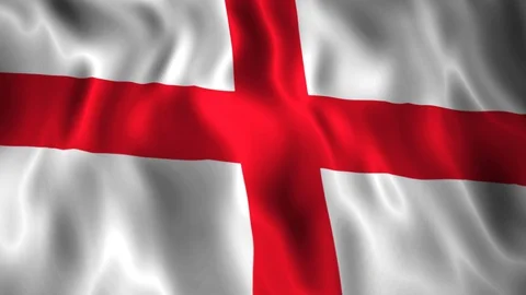 Flag England Stock Footage 128180265