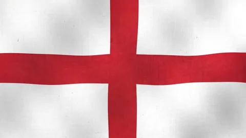 Flag of England waving in the wind Stock Footage 340180048