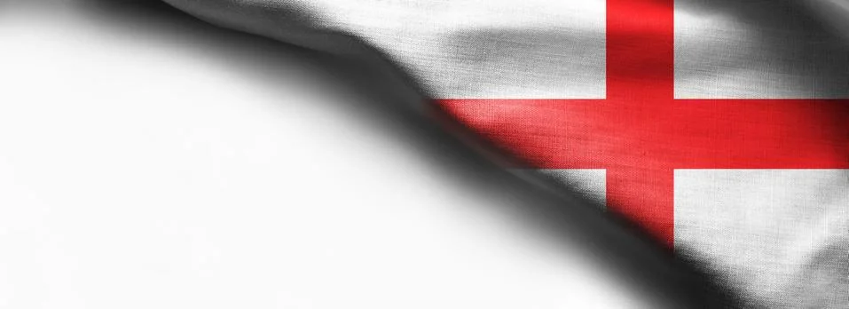 Flag of England on white background 库存插图