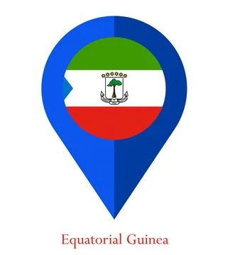 Flag Of Equatorial Guinea, Equatorial Guinea flag, National flag of Equator.. Illustrazione stock